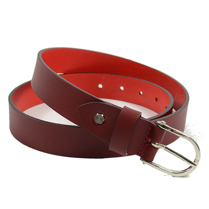 Ateliers Fourès Baroudeuse Leather Belt 25mm F50856 Red