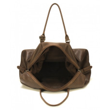 Arthur & Aston Johany Soft Leather Travel Bag Chestnut