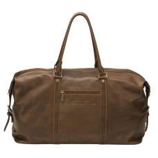 Arthur & Aston Johany Soft Leather Travel Bag Chestnut