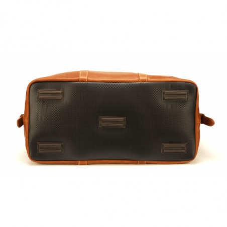 Arthur & Aston Johany Supple Leather Cognac Travel Bag