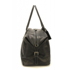 Arthur & Aston Johany Soft Leather Black Travel Bag