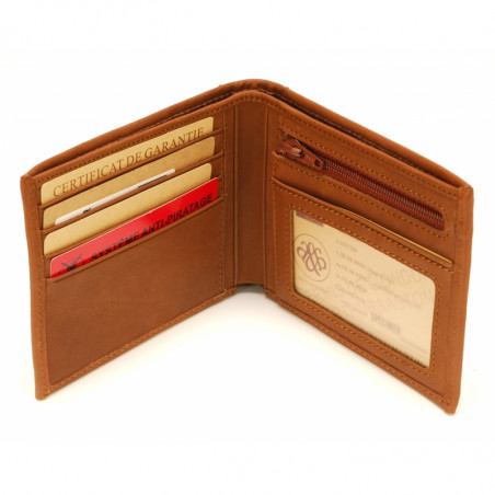 Arthur & Aston Johany Italian Leather Wallet Cognac