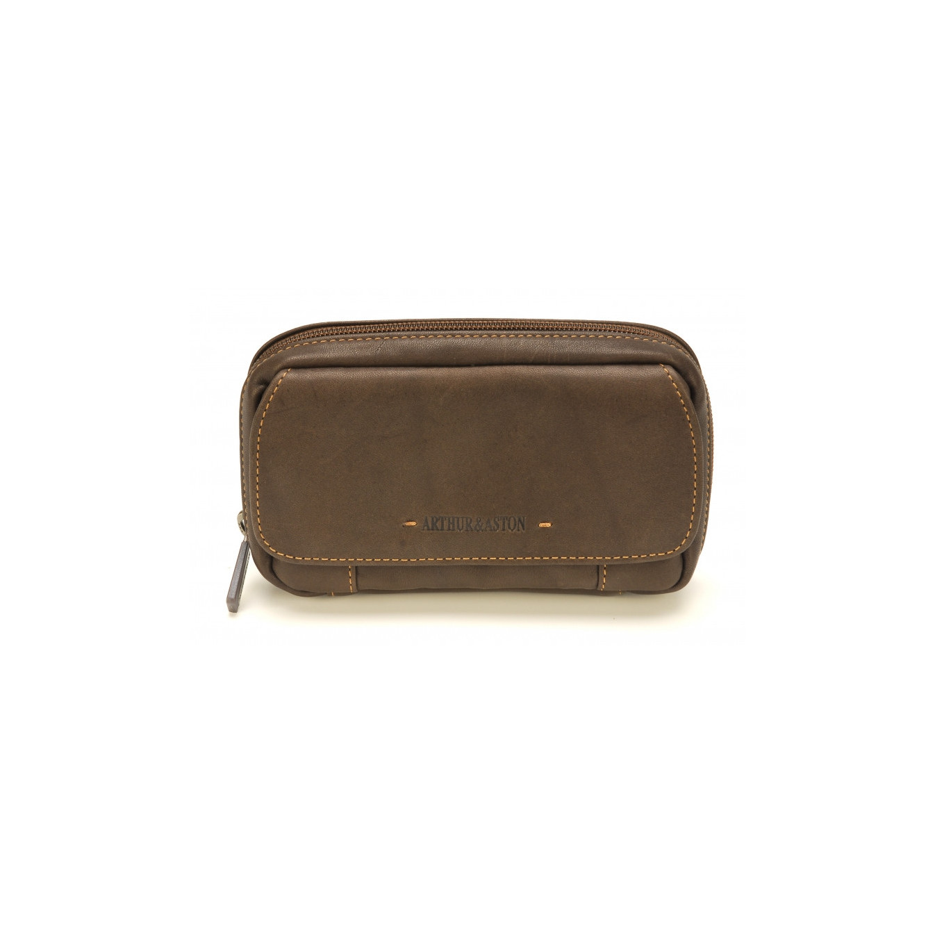 Arthur & Aston Johany Belt Pouch Saddle Brown