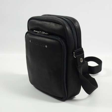 Jean-Louis Fourès Baroudeur Pochette Double Compartiment Noir cote