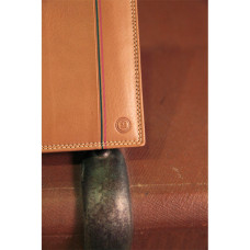 Serge Blanco Vancouver 2-Flap Leather Wallet Cognac