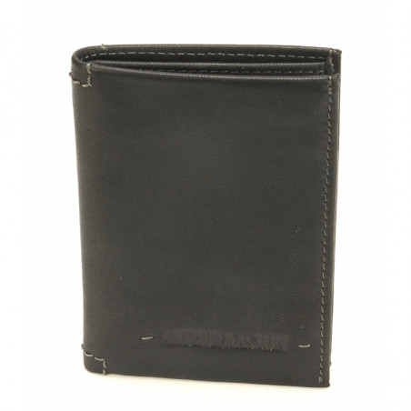 Arthur & Aston Johany Mini Card Holder Black Leather