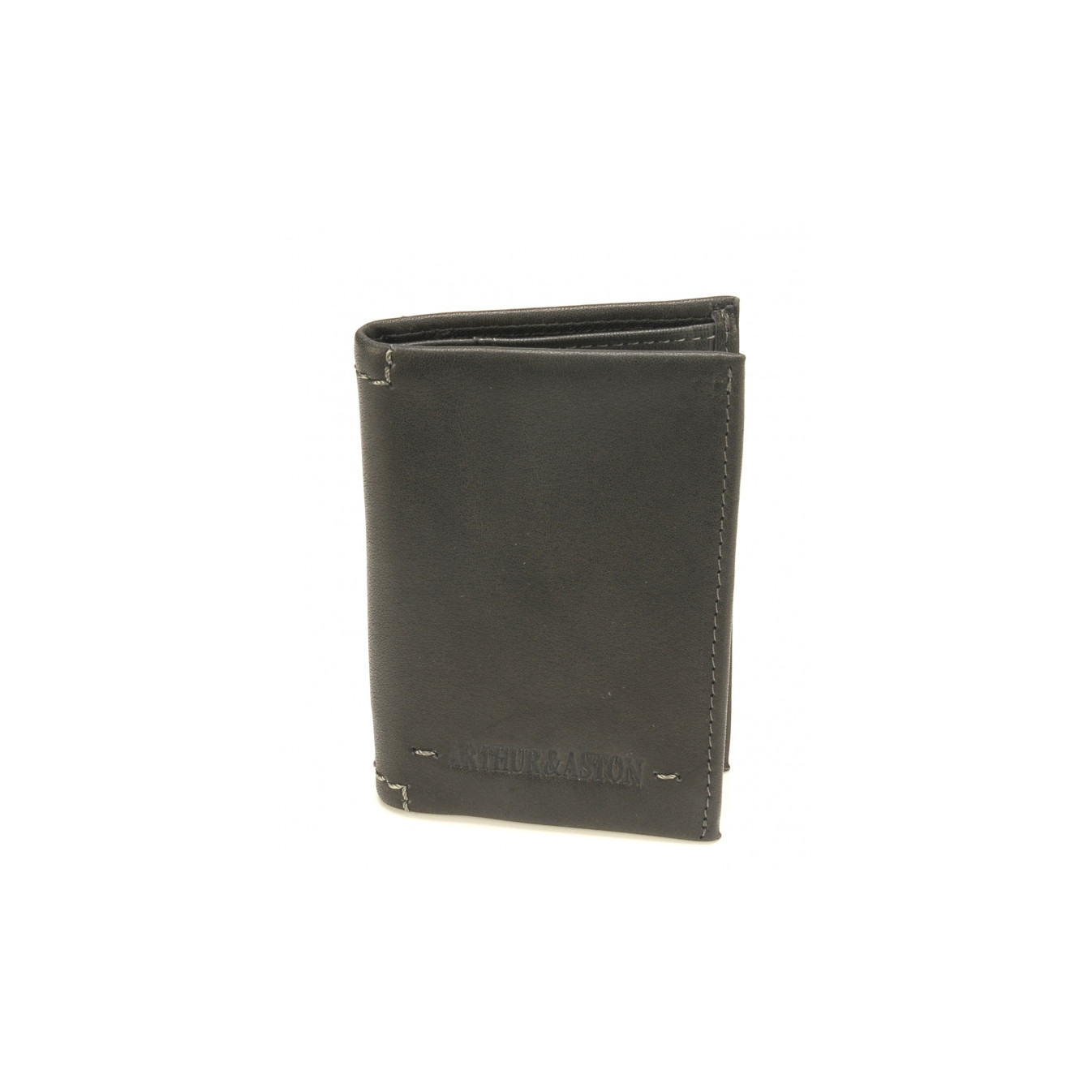 Arthur & Aston Johany Mini Porte Black Leather Cards