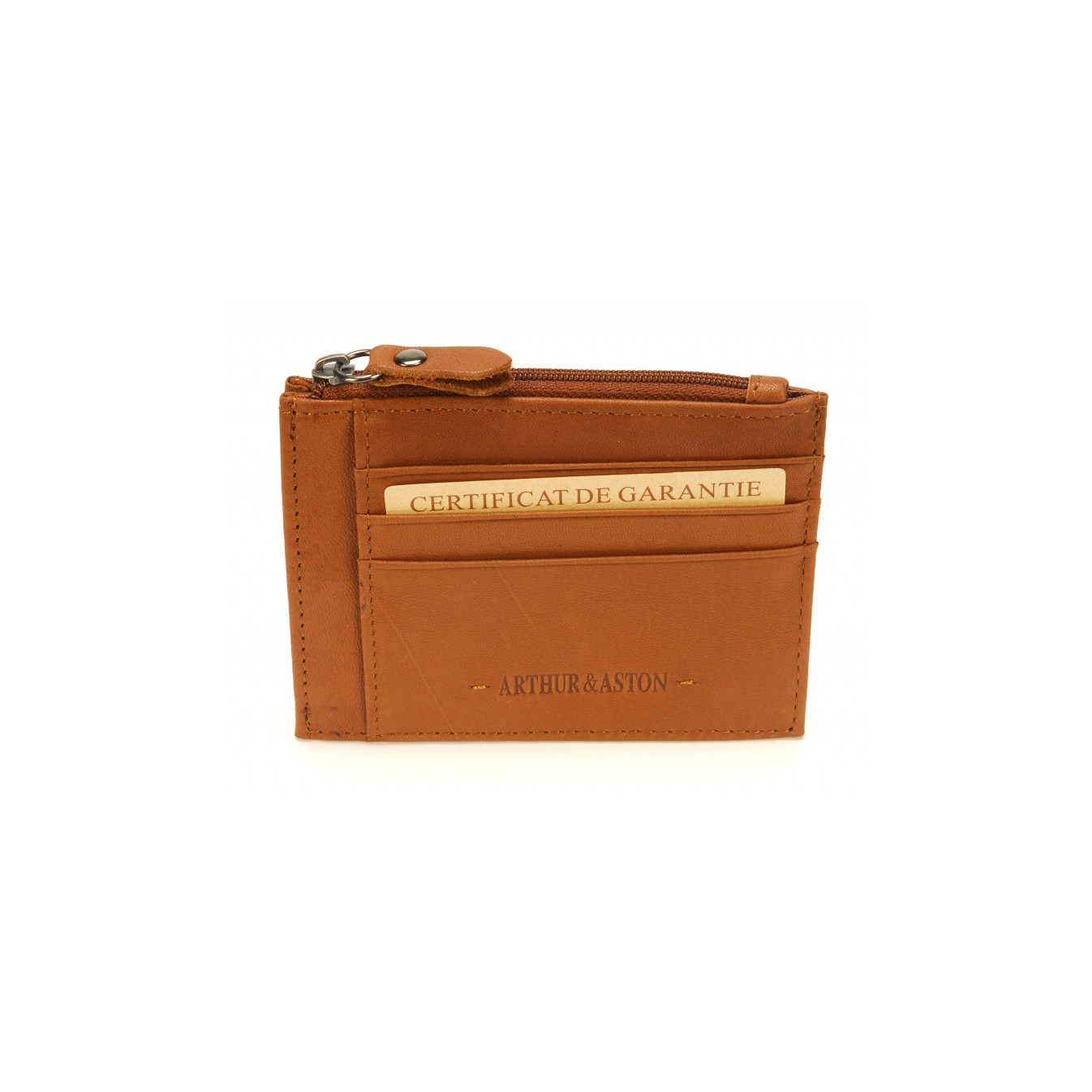 Arthur & Aston Johany Coin Purse Cognac Leather