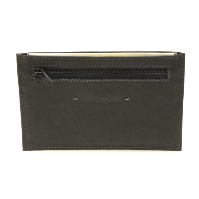 Arthur & Aston Johany Leather Paper Holder Black
