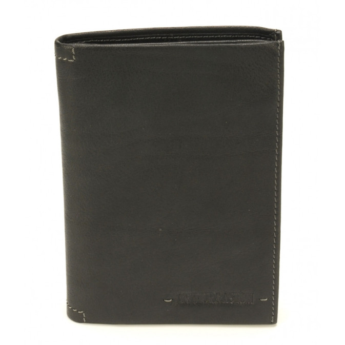 Arthur & Aston Johany Bifold Leather Wallet Black