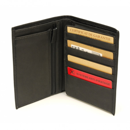 Arthur & Aston Johany Bifold Leather Wallet Black