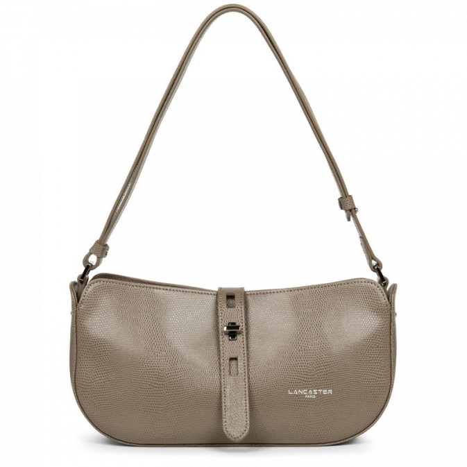 Lancaster Lucertola Leather Baguette Bag 433-06 Taupe