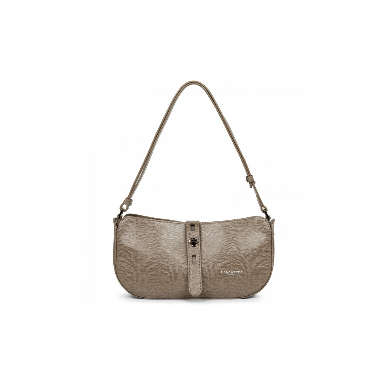 Lancaster Lucertola Leather Baguette Bag 433-06 Taupe