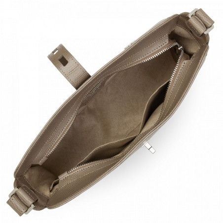 Lancaster Lucertola Leather Baguette Bag 433-06 Taupe