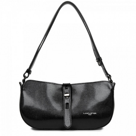 Lancaster Lucertola Leather Baguette Bag 433-06 Black
