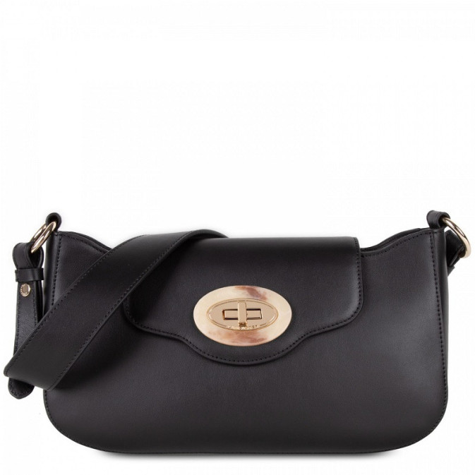 Lancaster Marble Touch Sling Bag Leather 571-59 Black