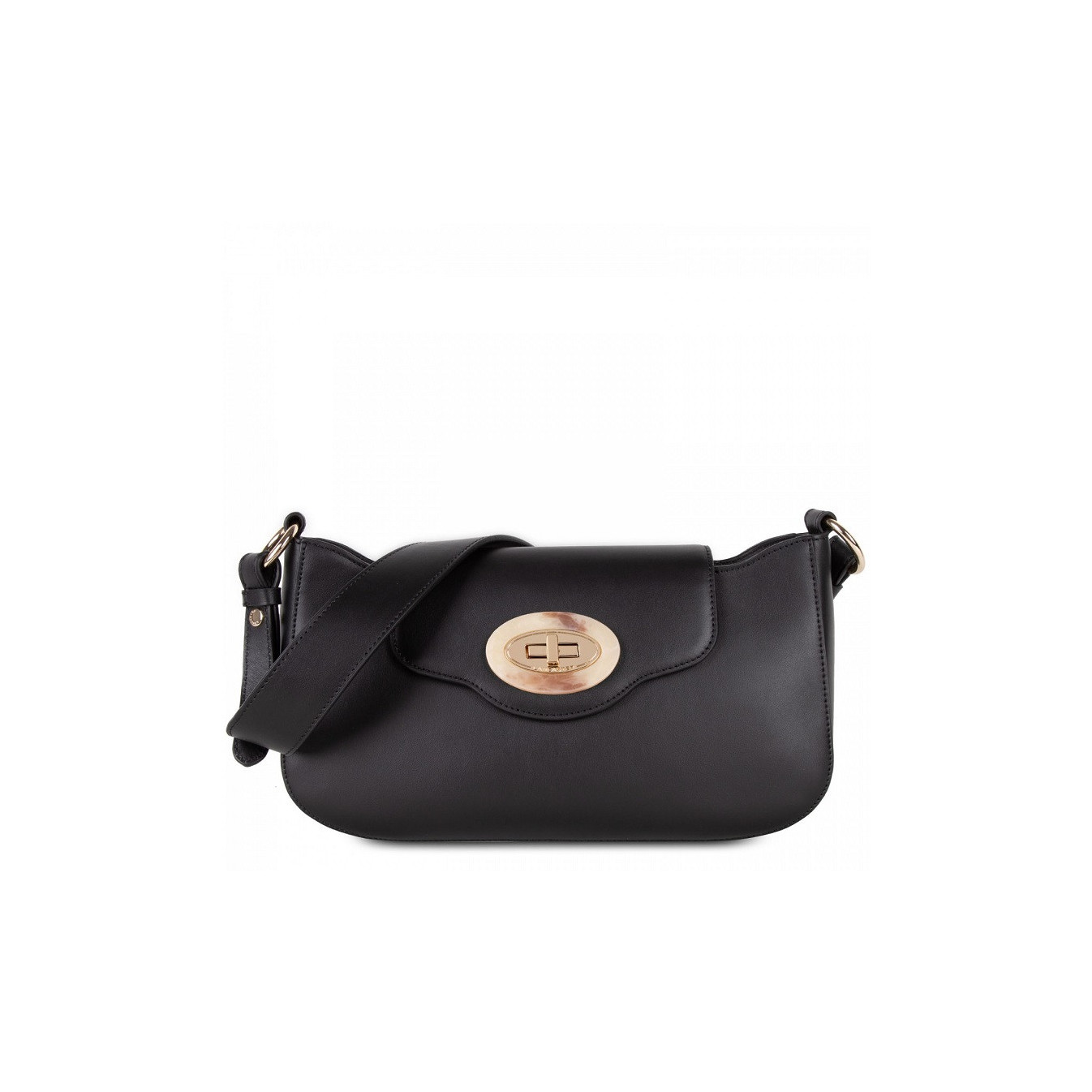 Lancaster Marble Touch Sling Bag Leather 571-59 Black