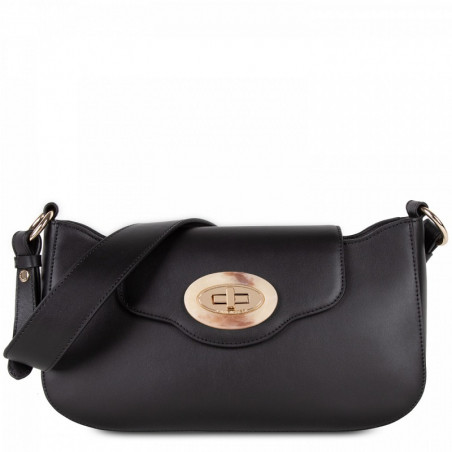 Lancaster Marble Touch Sling Bag Leather 571-59 Black