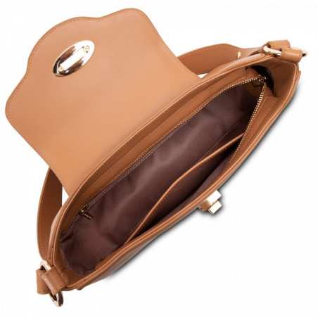 Lancaster Marble Touch Sling Bag Leather 571-59 Camel