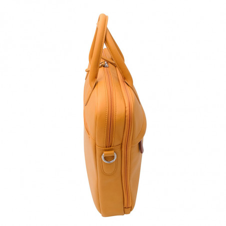 Jump Uppsala Cuir Cartable 2 Soufflets 40cm PC 15' Curry