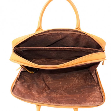 Jump Uppsala Cuir Cartable 2 Soufflets 40cm PC 15' Curry