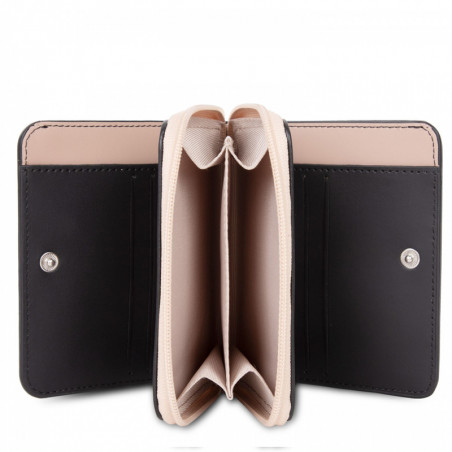 Lancaster Constance Wallet 137-17 Black Nude Light Nude Dark