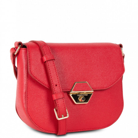 Lancaster Delphino Small Tote Bag 527-50 Red