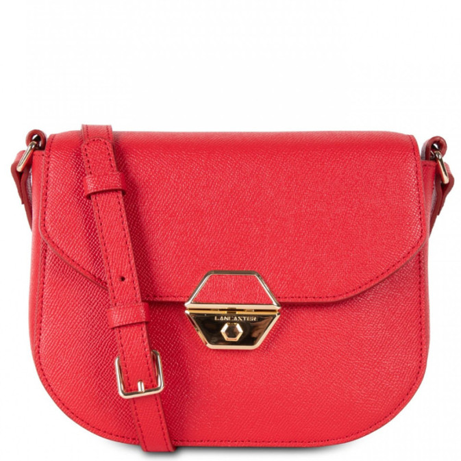 Lancaster Delphino Small Tote Bag 527-50 Red