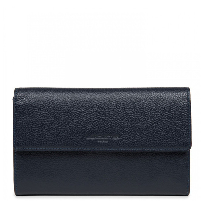 Lancaster Foulonne Double Companion Wallet 170-22 Dark Blue