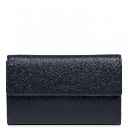 Lancaster Foulonne Double Companion Wallet 170-22 Dark Blue