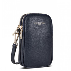 Lancaster Dune Smartphone Pouch Leather 129-28 Navy Blue