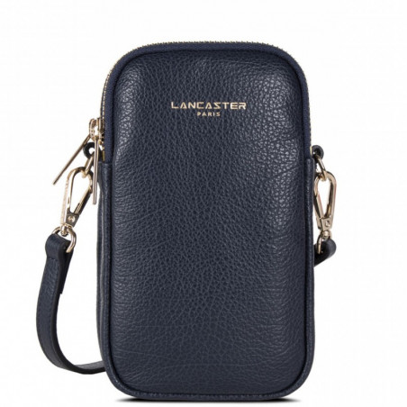 Lancaster Dune Smartphone Pouch Leather 129-28 Navy Blue