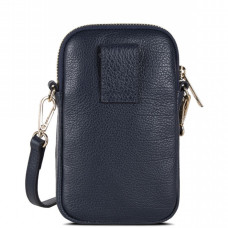 Lancaster Dune Smartphone Pouch Leather 129-28 Navy Blue