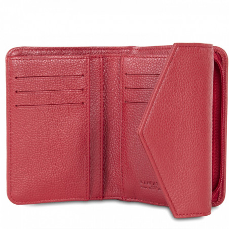 Lancaster Foulonne Double Wallet Back to Back 170-29 Red