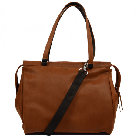 Jean Louis Fourès Baroudeuse Women's Shopping Bag Crossbody Tan