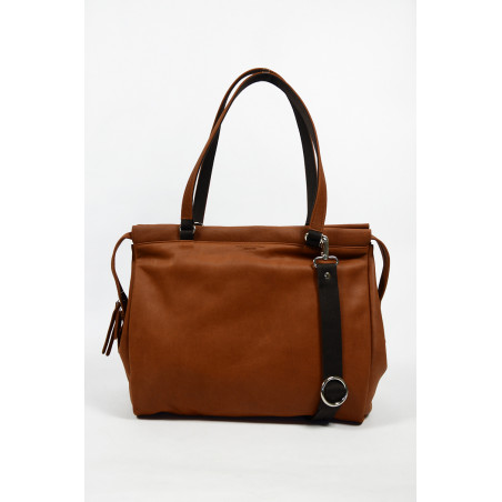Jean Louis Fourès Baroudeuse Women's Shopping Bag Crossbody Tan