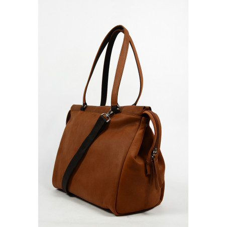Jean Louis Fourès Baroudeuse Women's Shopping Bag Crossbody Tan