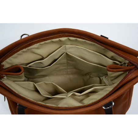 Jean Louis Fourès Baroudeuse Women's Shopping Bag Crossbody Tan