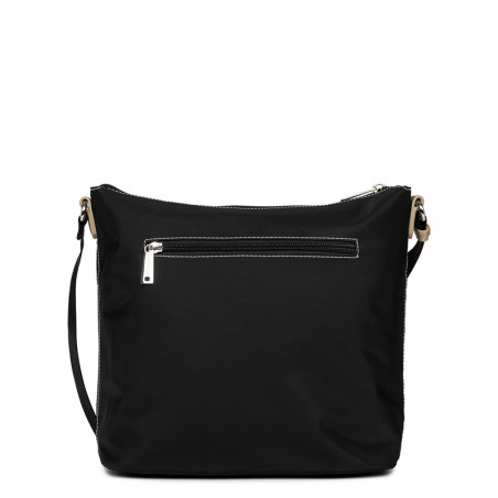 Lancaster Basic Pompon Sac Porté Travers 514-90 Noir GC dos