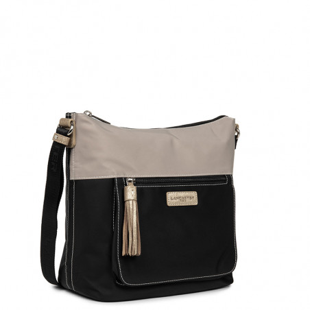 Lancaster Basic Pompon Sac Porté Travers 514-90 Noir GC cote
