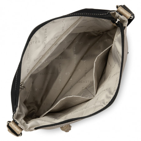 Lancaster Basic Pompon Crossbody Bag 514-90 Black GC