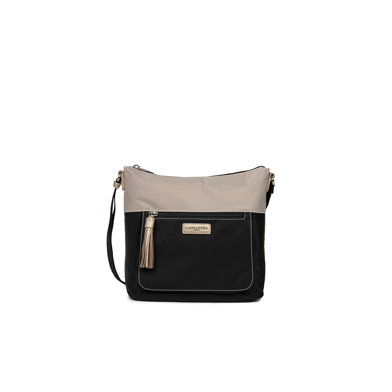 Lancaster Basic Pompon Crossbody Bag 514-90 Black GC