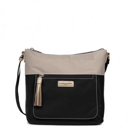 Lancaster Basic Pompon Crossbody Bag 514-90 Black GC