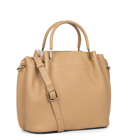 Lancaster Foulonne Double Large Handbag Louisa 470-19 Natural In Beige