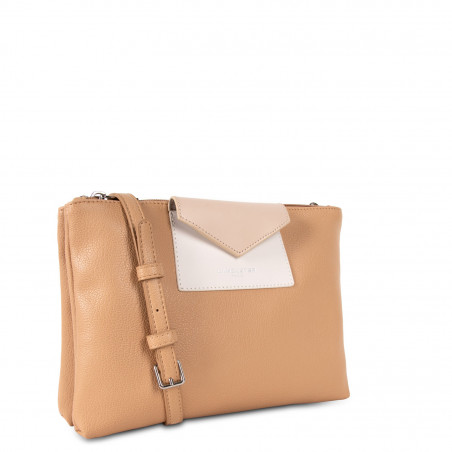 Lancaster Maya Crossbody Pouch 517-27 Natural-Cream and Nude Light