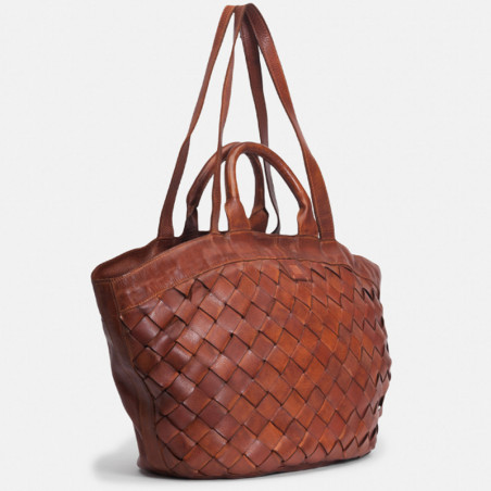 Biba Lewisburg Woven Tote Bag LEI1L Leather