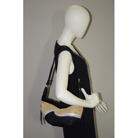 Mila Louise Rebecca Shoulder Bag Black
