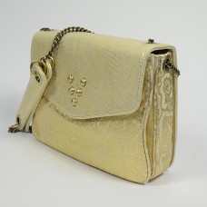 Virginie Darling Chacha Bubble Python Gold Bag